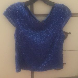 Alice and Olivia sequin top